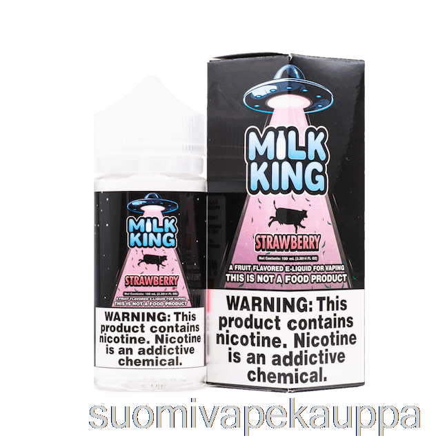 Vape Kauppa Mansikka - Maitokuningas - 100ml 3mg